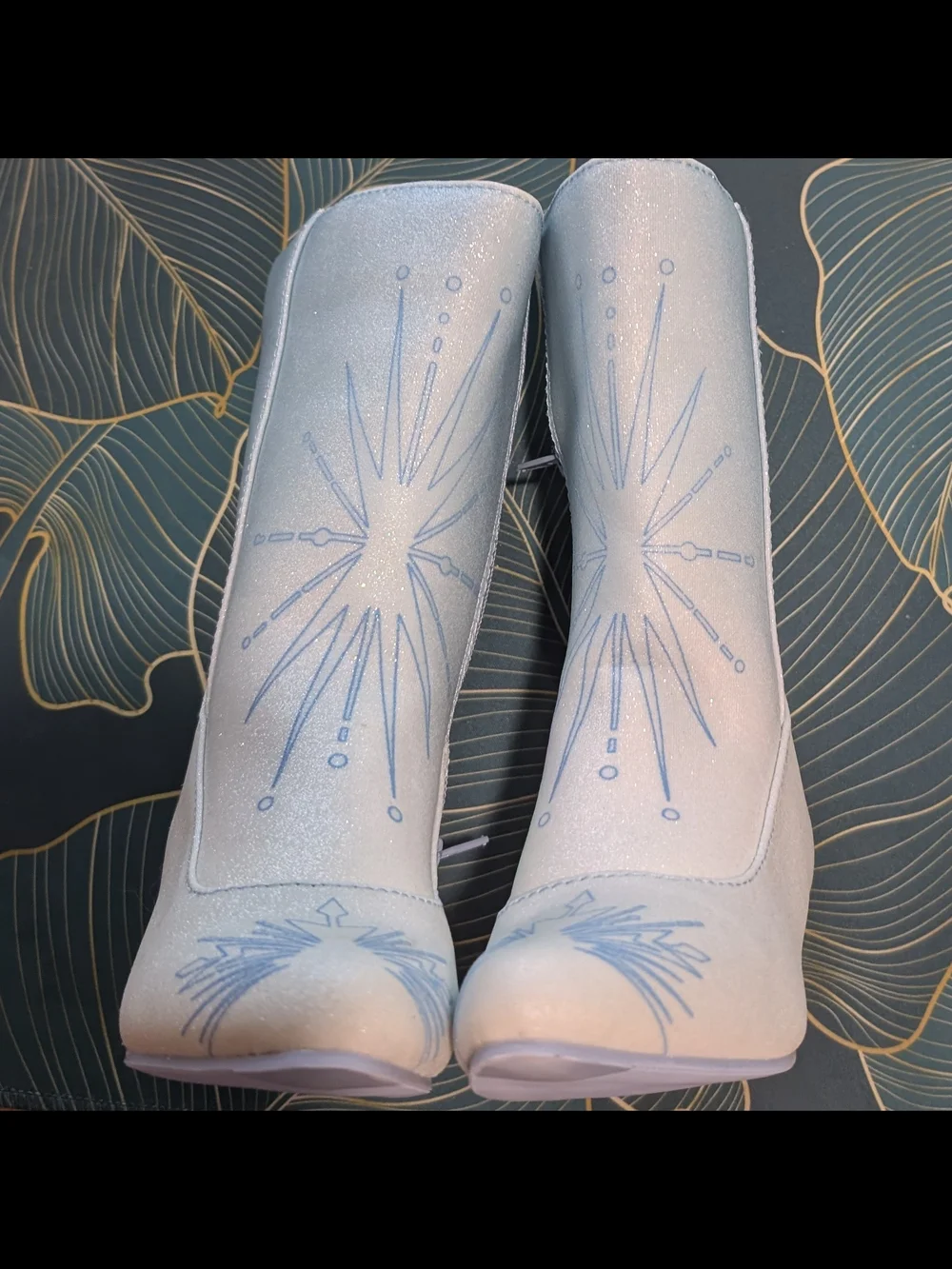 Disney Store Frozen II Elsa Costume Boots Girls Size 13/1